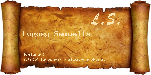 Lugosy Samuella névjegykártya